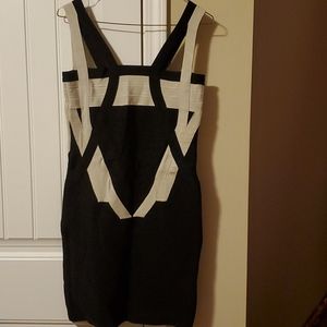 Two tone vtank bandage dress large